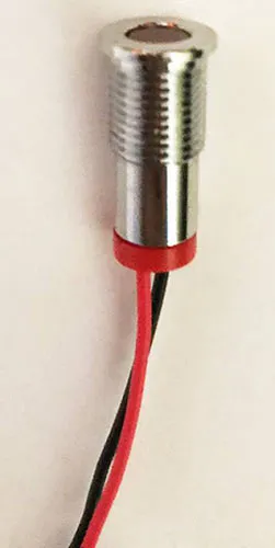 Wired 8mm Red 28V LED - Q8F7CXXR28E