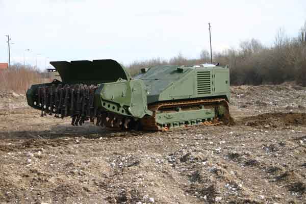 Remote Controlled Mine Clearing System