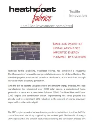 e3Million worth of installations see imported energy plummet by over 50%