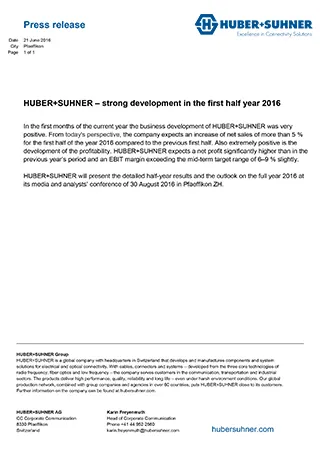 HUBER+SUHNER 