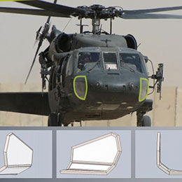 Ultralight ballistic windows for helicopters