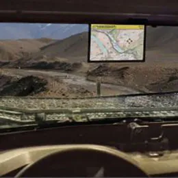 Windshield built in LCD digital screen 
