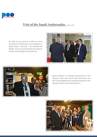 Visit of the Saudi Ambassador  11th July 2019