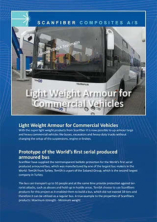 Light Weight Armour for Commercial Vehicles