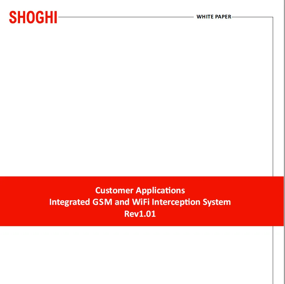 Integrated GSM and WiFi Interception System Rev101