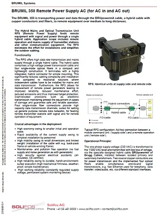 Remote Power Supply AC - BRUMIL 350