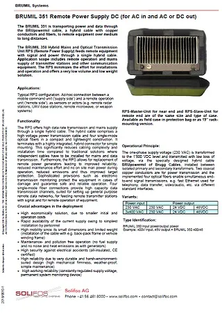 Remote Power Supply DC - BRUMIL 351