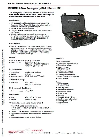BRUMIL 860 – Emergency Field Repair Kit