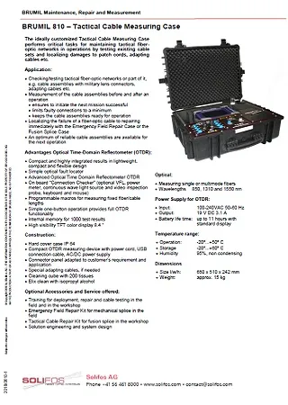 Tactical Cable Measuring Case - BRUMIL 810