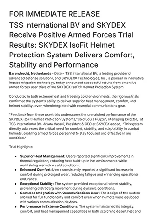 SKYDEX-IsoFit Helmet Protection Systems Unmatched Comfort and Stability