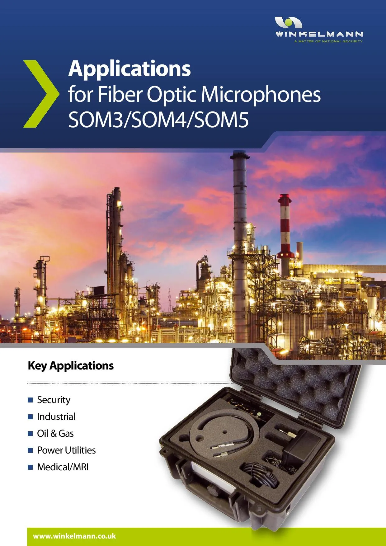 Applications for Fiber Optic Microphones SOM3/SOM4/SOM5